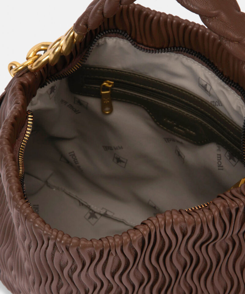 BOLSO DE HOMBRO NATALIA MARRON PEPE MOLL - Imagen 3