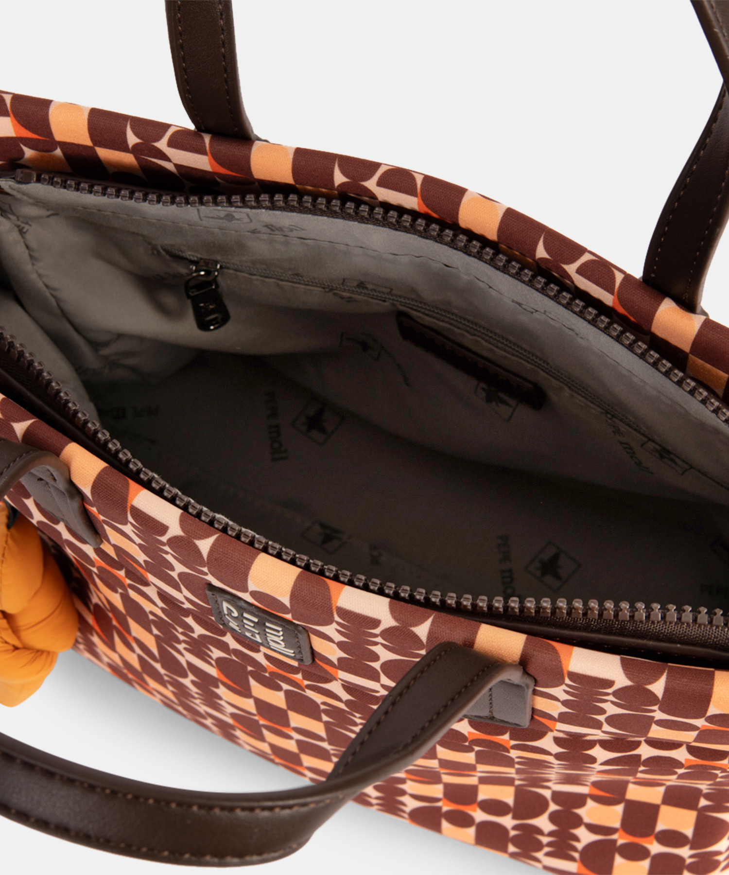 BOLSO DE MANO BROWN GEMMA PEPE MOLL - Imagen 4