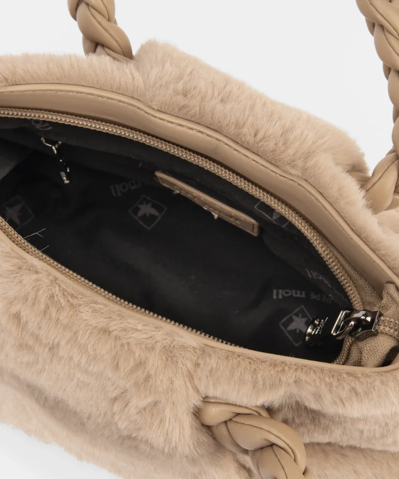 BOLSO PELO SORAYA BEIGE PEPE MOLL - Imagen 3