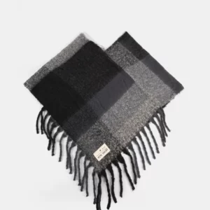 PONCHO CUADROS NEGRO PEPE MOLL