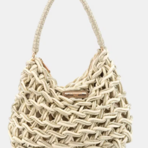 HOBO CUERDA METALIZADA BERENICE BEIGE SIMOSASTRE