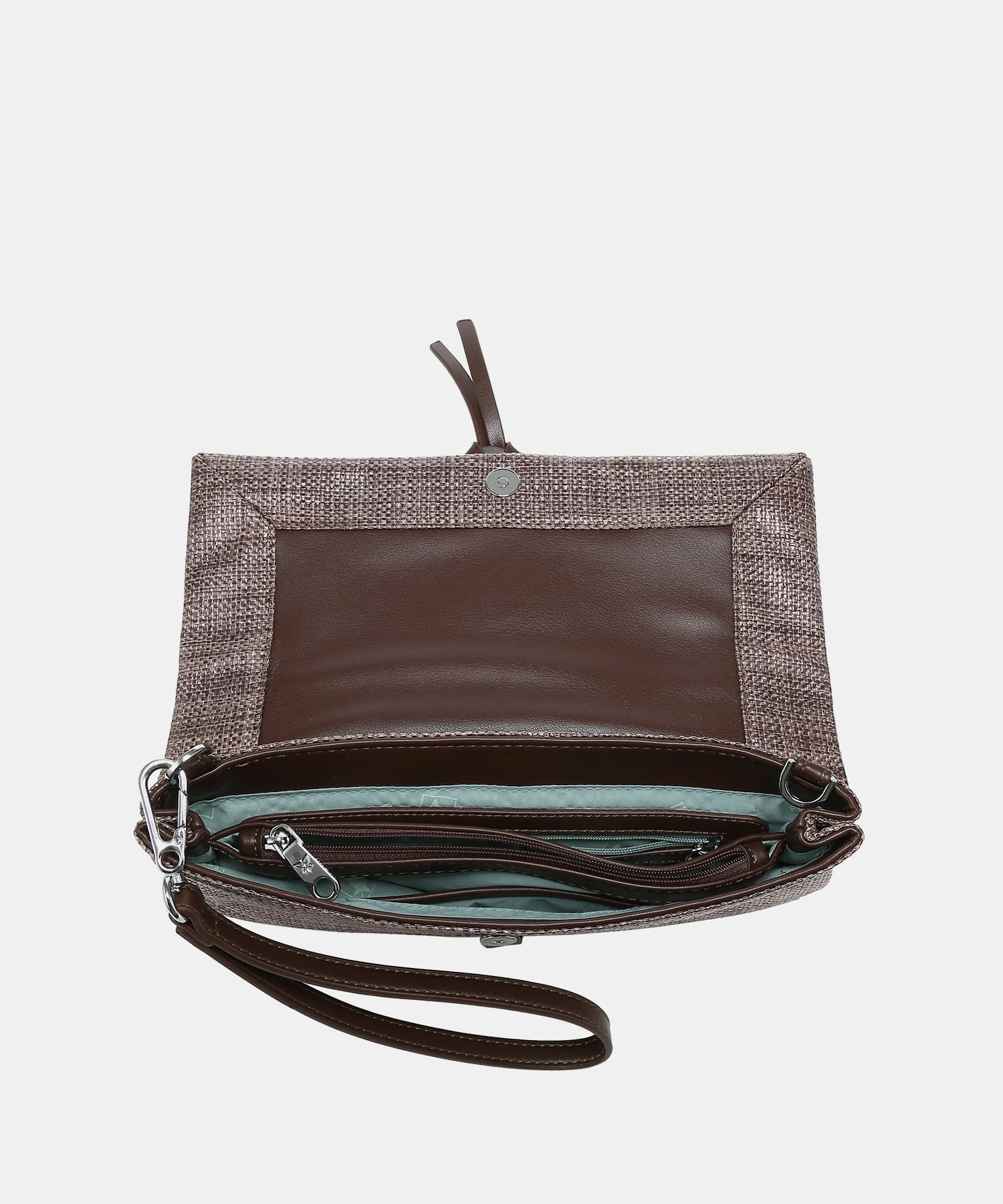 CARTERA DE MANO THALIA MARRON PEPE MOLL - Imagen 4