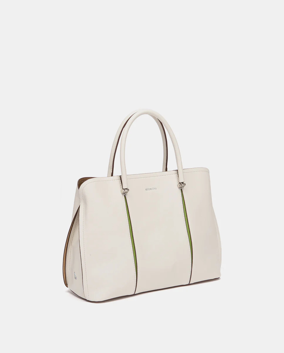 BOLSO DE MANO BEIGE ABBACINO - Imagen 4