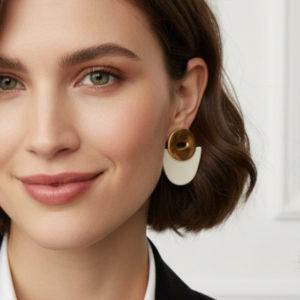 PENDIENTE AQUILA BLANCO PIMPAMPUM