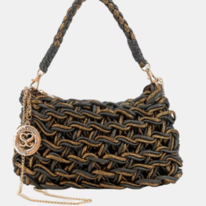 BOLSITO CUERDA DESIREE NEGRO/ORO SIMOSASTRE