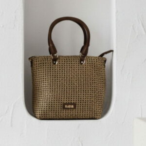 BOLSO MINI TOTE RAFIA TRENZADA NOCO