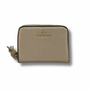 BILLETERO CON POMPÓN BEIGE MARTINA K