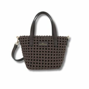 BOLSITO RASO BRAIDED CHOCOLATE MARTINA K