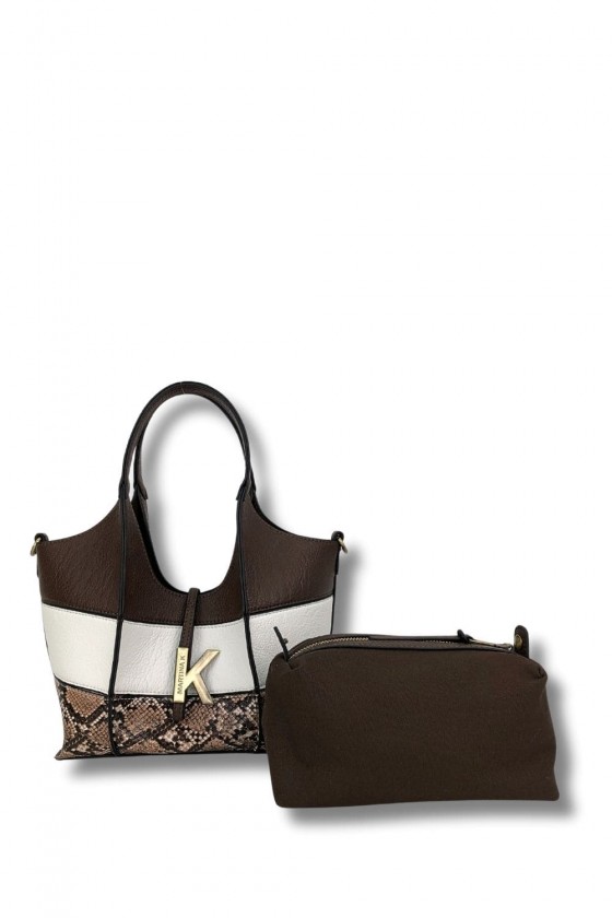 BOLSO TRIPHASE MARRON MARTINA K - Imagen 3