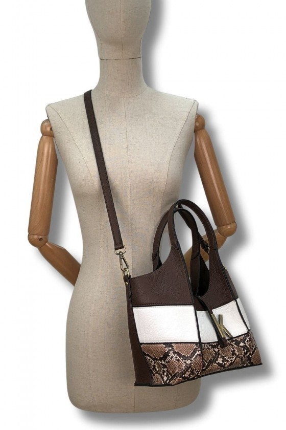 BOLSO TRIPHASE MARRON MARTINA K - Imagen 4