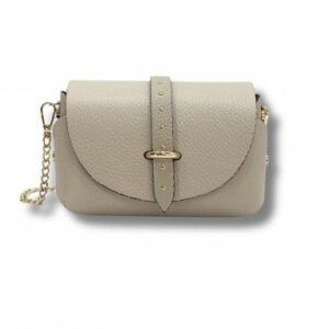 MINI BOLSO PIEL GRABADO CREMA MARTIANA  K