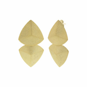 PENDIENTE TRIANGULAR  GRABADO BILYFER