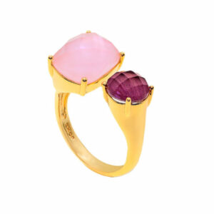 ANILLO ROSA CRISTAL BILYFER