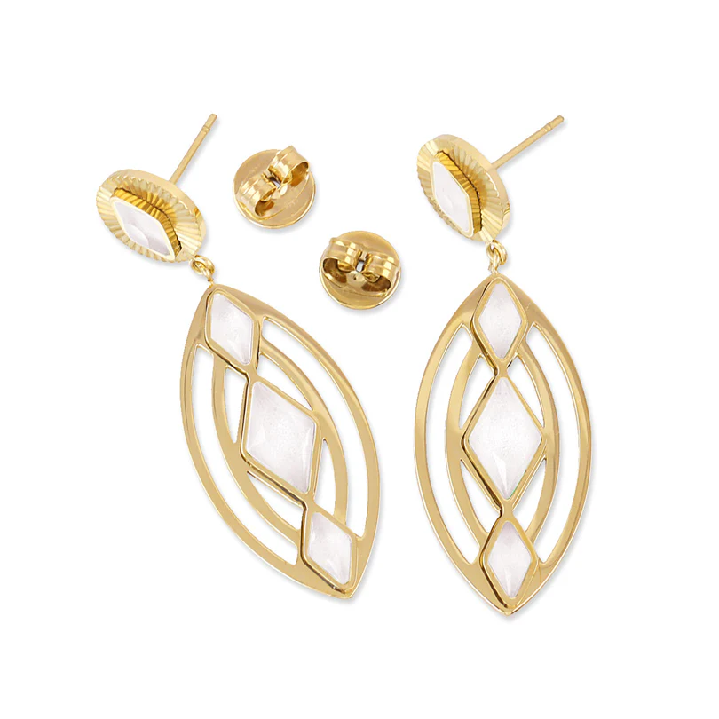 PENDIENTES PRISMA LUNEX BLANCO ANARTXY - Imagen 3